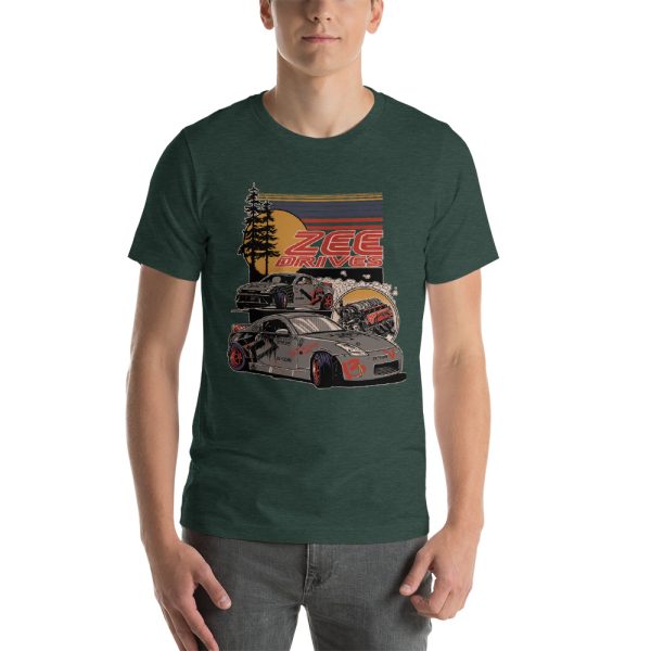 Heathered Unisex full color Zeedrives shirt - Image 3