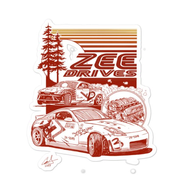 Retro poster sticker - Image 3