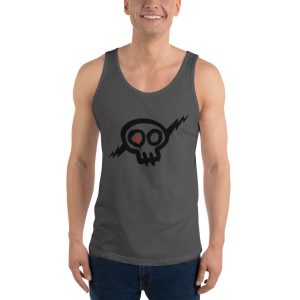 Unisex Skully Tank Top - Black Skull