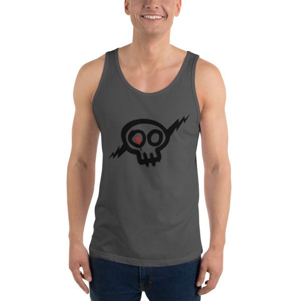 Unisex Skully Tank Top - Black Skull