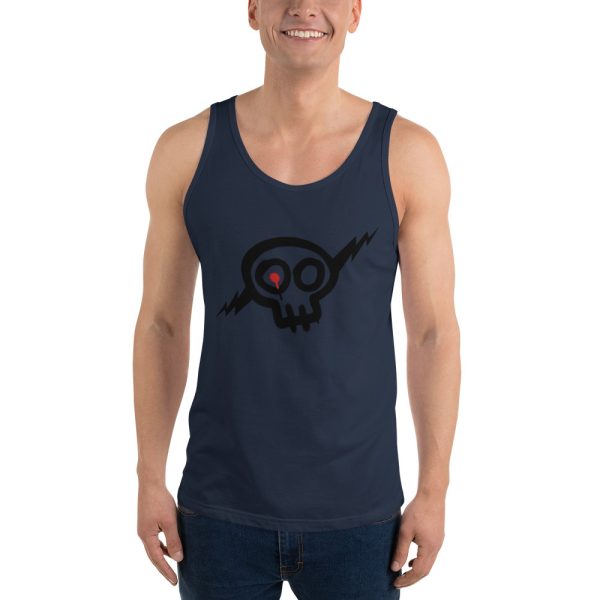 Unisex Skully Tank Top - Black Skull - Image 3