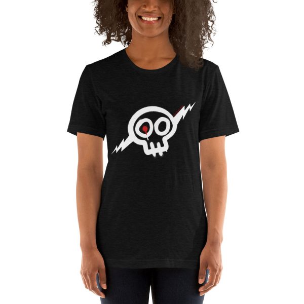 White Skull T-Shirt, Unisex - Image 3