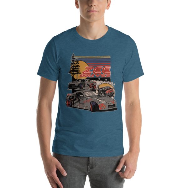 Heathered Unisex full color Zeedrives shirt - Image 9