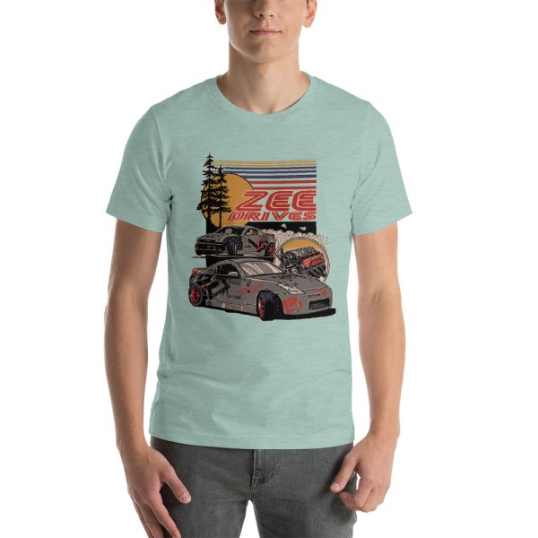 Heathered Unisex full color Zeedrives shirt - Image 10