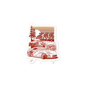 Retro poster sticker