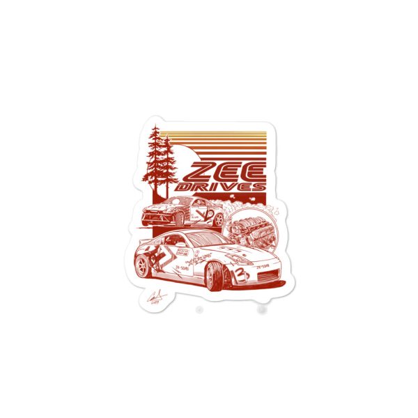 Retro poster sticker