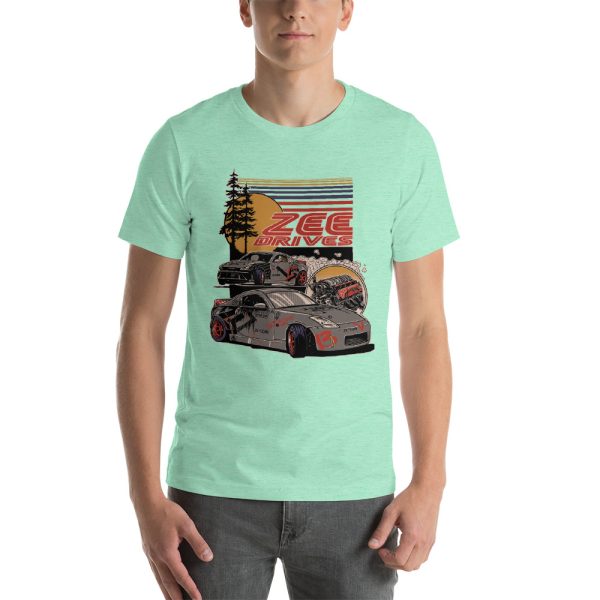 Heathered Unisex full color Zeedrives shirt - Image 12