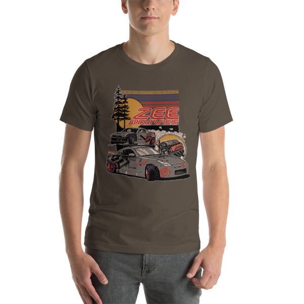 Heathered Unisex full color Zeedrives shirt - Image 8